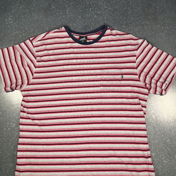 AGORA - Men's striped t-shirt Size Large - Picture 1 of 6